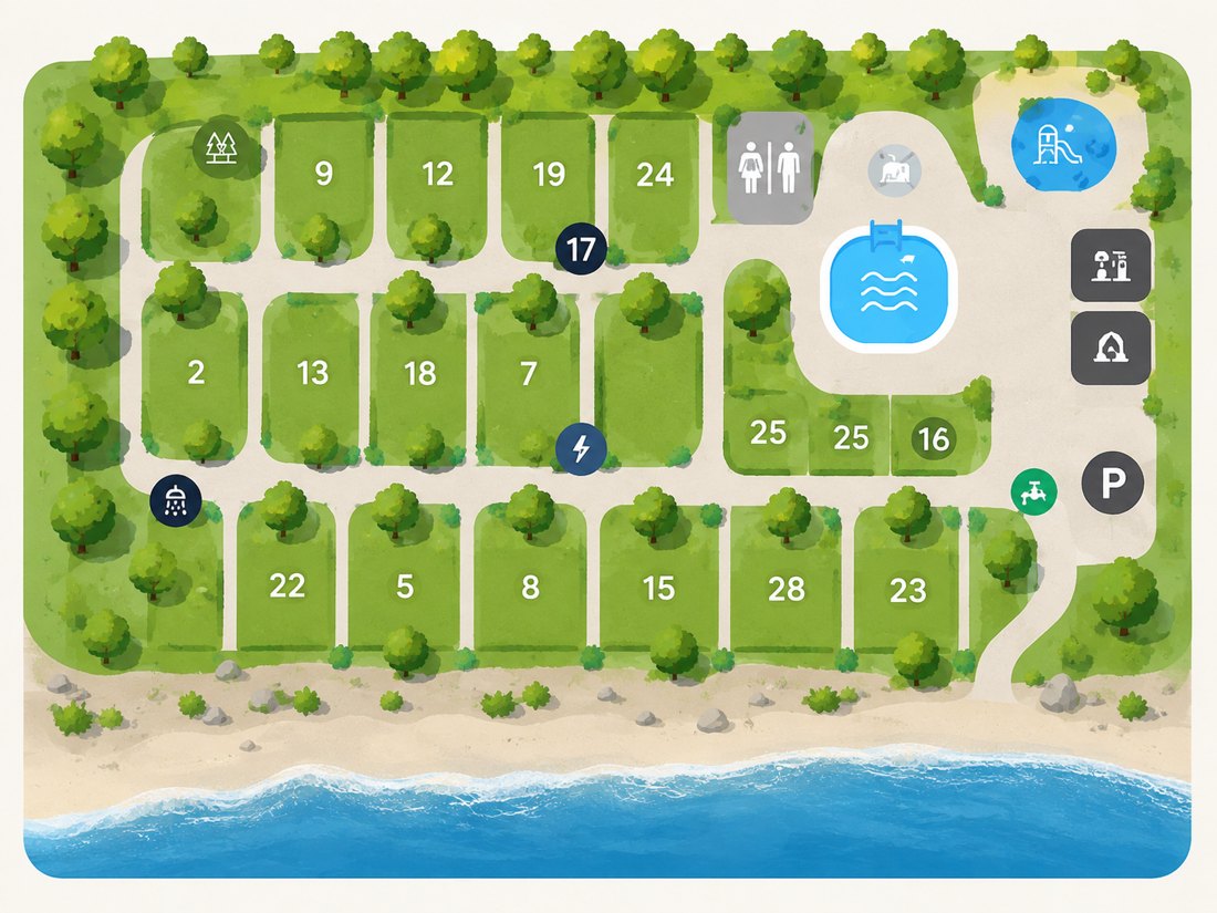 Plano del camping